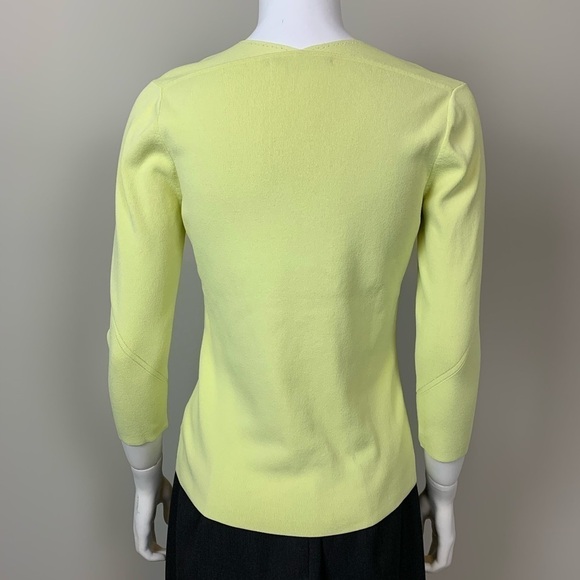 Adrienne Vittadini Celadon V-Neck Sweater M - Picture 3 of 8